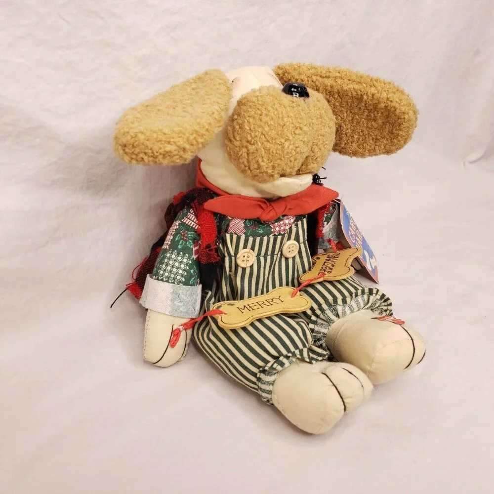 Vintage Christmas Caroling Character Dog Barks Jingle Bells Decor NCE
